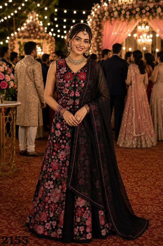 MRUDANGI MARIYAM Georgette Embroidery Gown