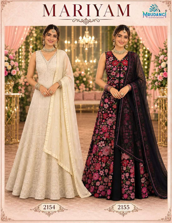 MRUDANGI MARIYAM Georgette Embroidery Gown