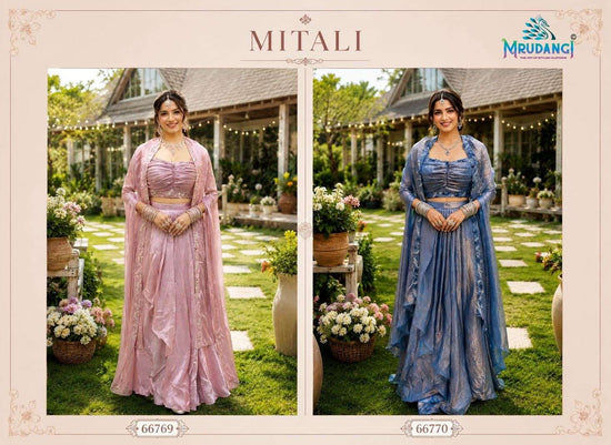 MRUDANGI MITALI Fendy Silk Premium Work Lehenga - Amrah Wholesale