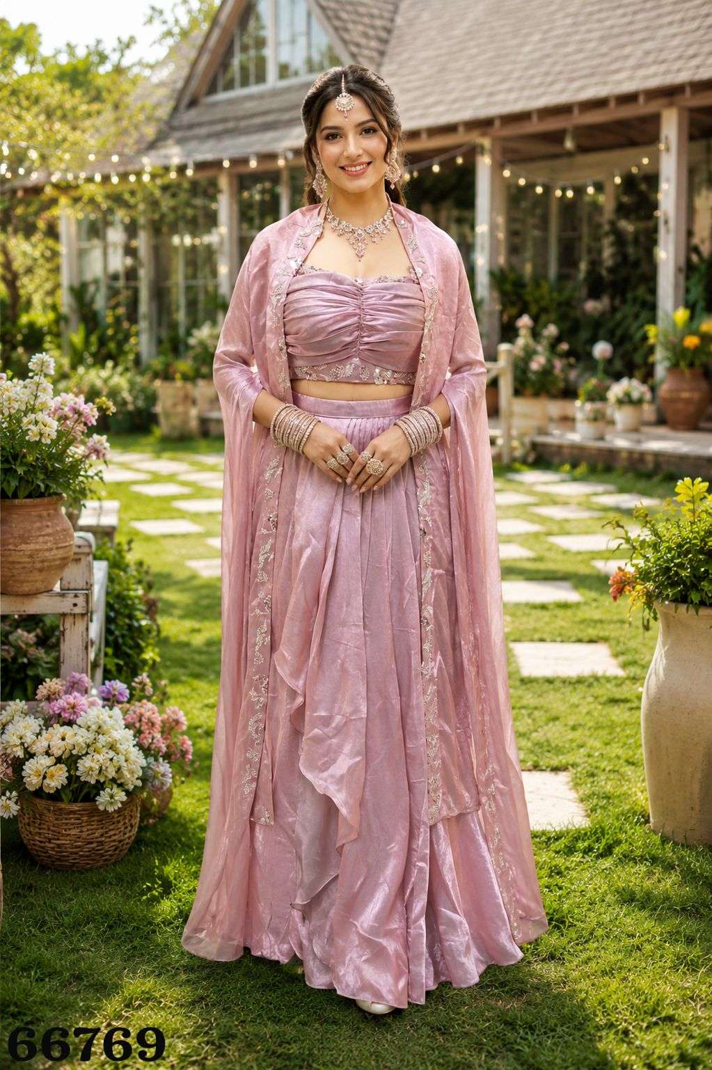 MRUDANGI MITALI Fendy Silk Premium Work Lehenga - Amrah Wholesale