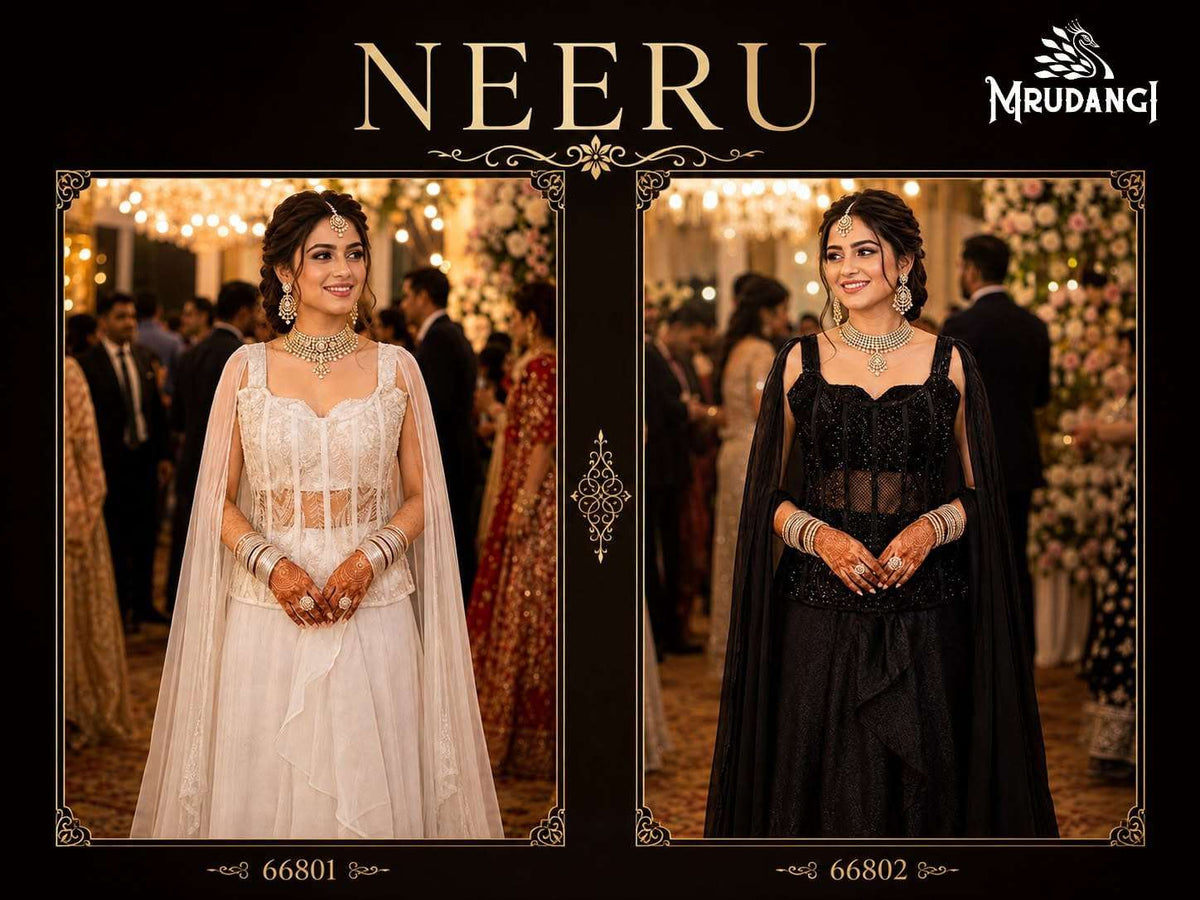 Mrudangi Neeru Premium Fendy Silk Embroidery Stitched Lehenga Set - Amrah Wholesale