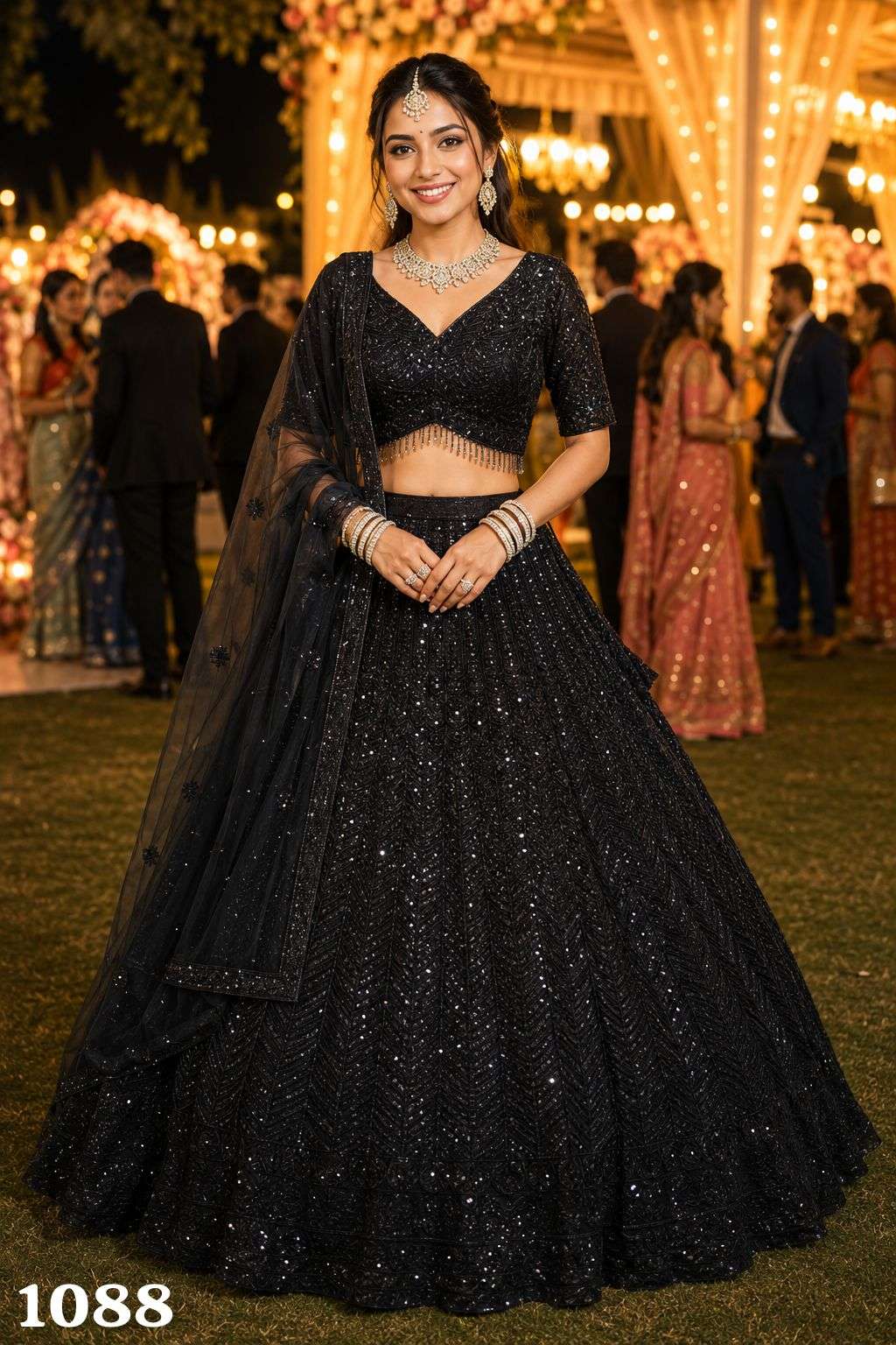 MRUDANGI PANCHI Premium Satin Lehenga