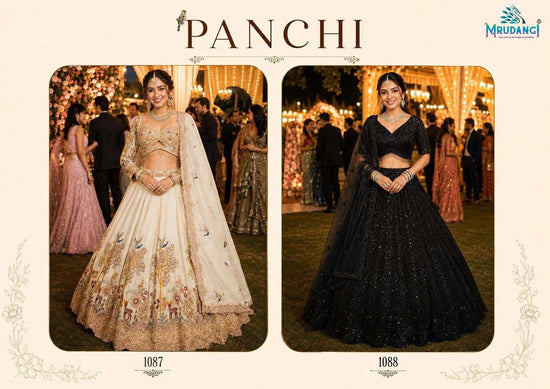 MRUDANGI PANCHI Premium Satin Lehenga