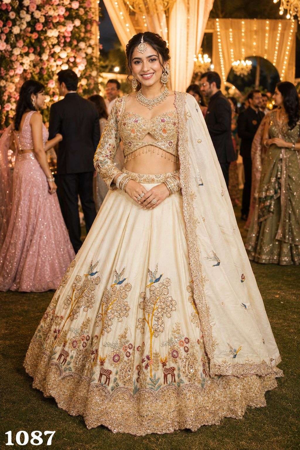 MRUDANGI PANCHI Premium Satin Lehenga