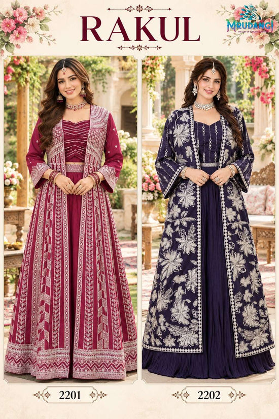MRUDANGI RAKUL - 95 Chinon Silk Embroidered Lehenga