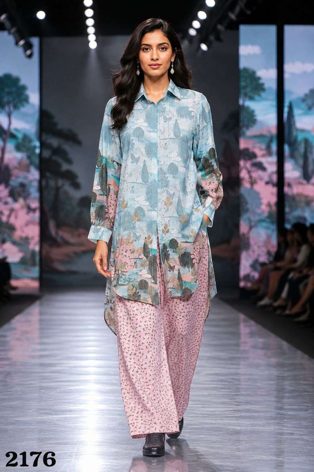 mrudangi-rampwalk-premium-crepe-kurti-pant-set-surat