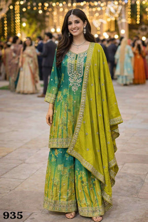 Mrudangi Rangoli Chinon Salwar Suit Set Wholesale Surat