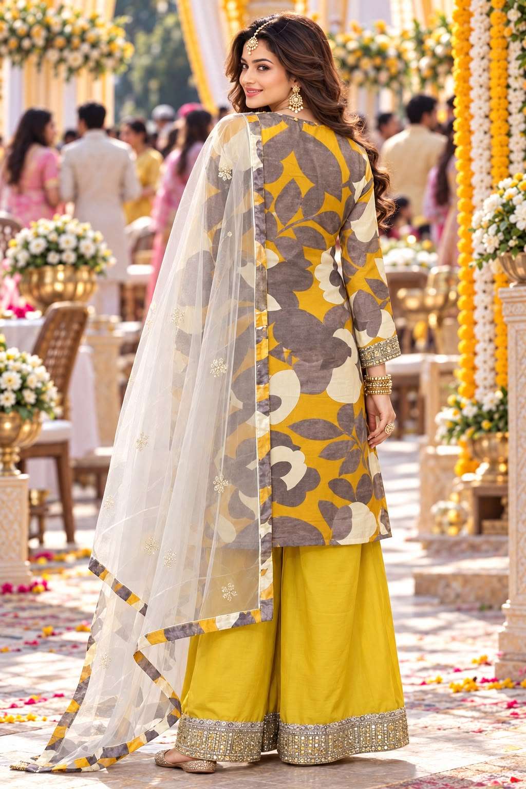 Mrudangi Reeya Chinon Readymade Salwar Suit