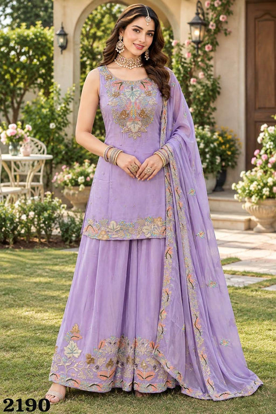 Mrudangi Ria 95 Viscose Chinon Hand Work Salwar Suit Set
