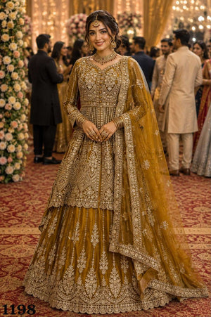 Mrudangi Richa Vol-2 Premium Net Embroidery Sequin Lehenga - Amrah Wholesale