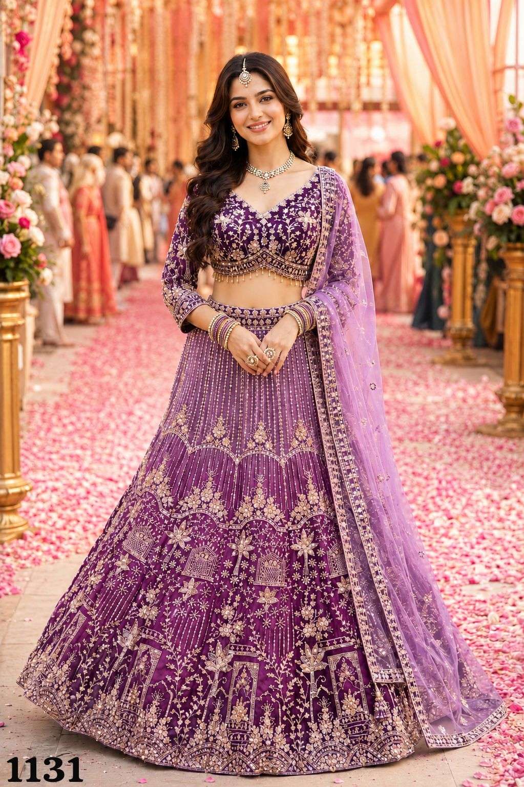 MRUDANGI ROSY Vol-4 Premium Net Embroidered Stitched Lehenga Wholesale - Amrah Wholesale