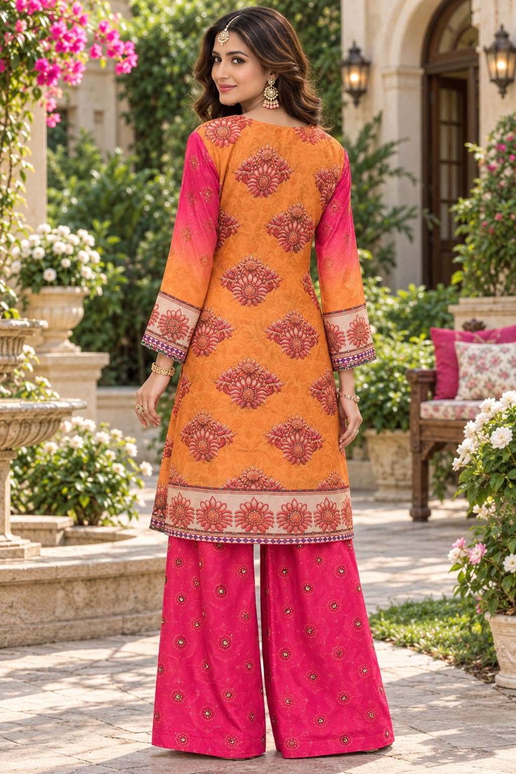 Mrudangi Saachi Vol 95 Crepe Silk Digital Print Co-Ord Set