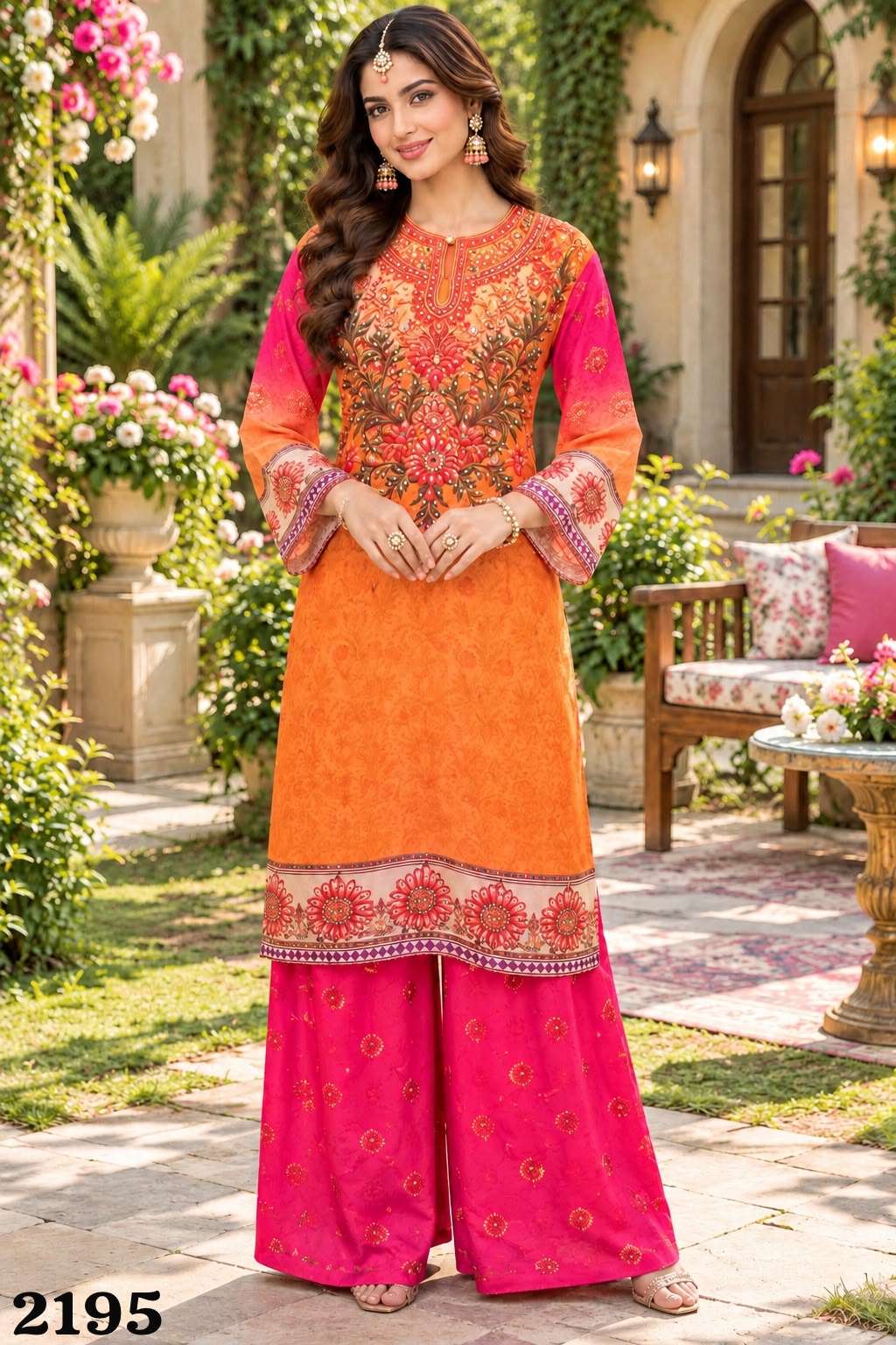 Mrudangi Saachi Vol 95 Crepe Silk Digital Print Co-Ord Set