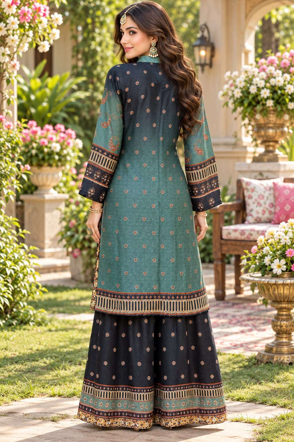 Mrudangi Saachi Vol 95 Crepe Silk Digital Print Co-Ord Set