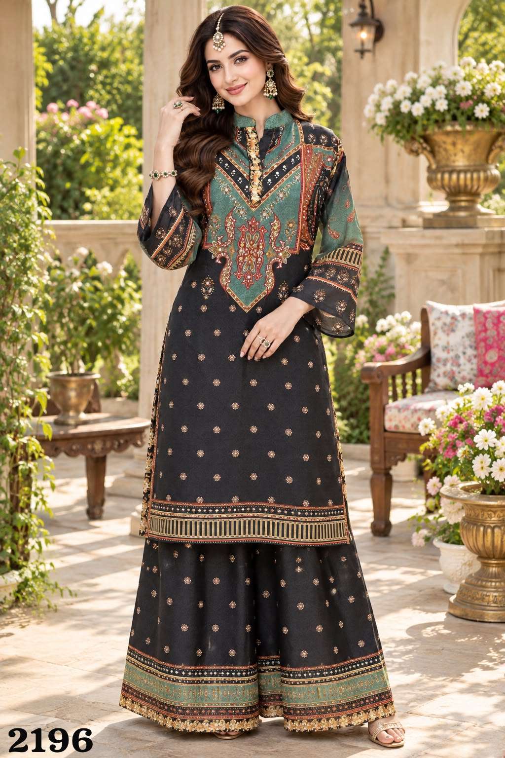 Mrudangi Saachi Vol 95 Crepe Silk Digital Print Co-Ord Set