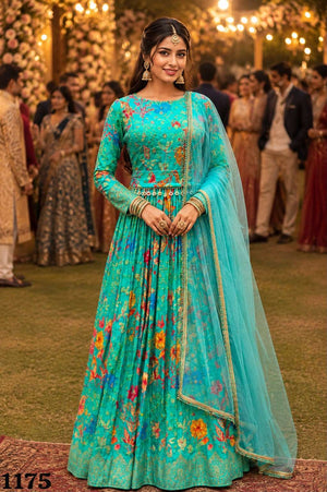 MRUDANGI SAKHI Premium Viscose Anarkali Gown