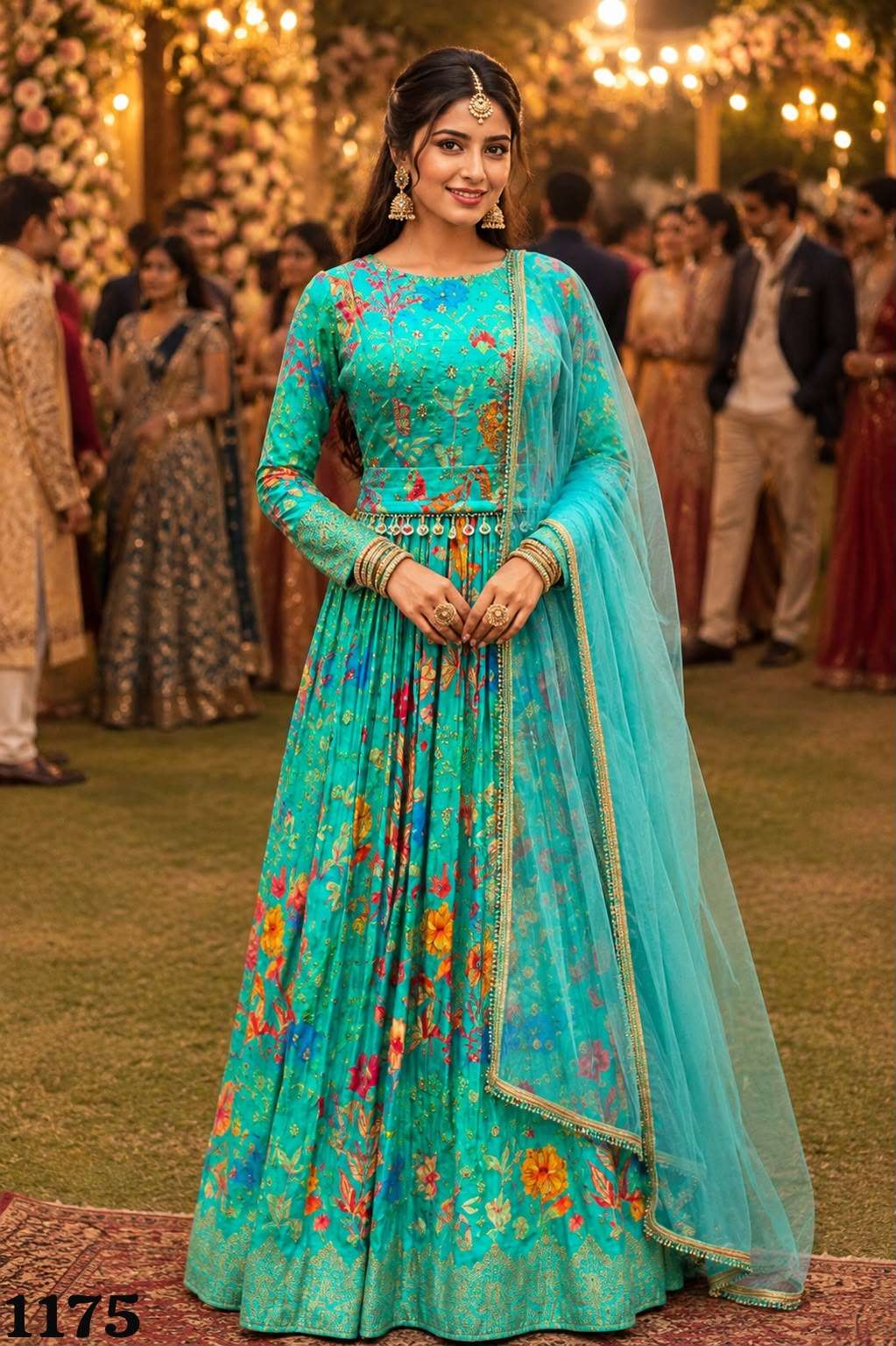 MRUDANGI SAKHI Premium Viscose Anarkali Gown