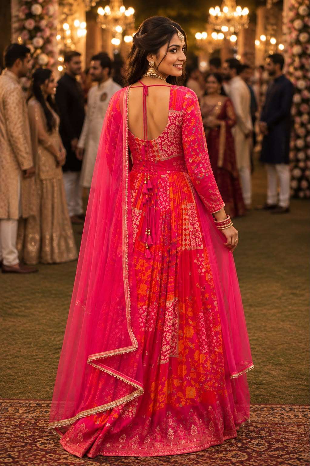 MRUDANGI SAKHI Premium Viscose Anarkali Gown