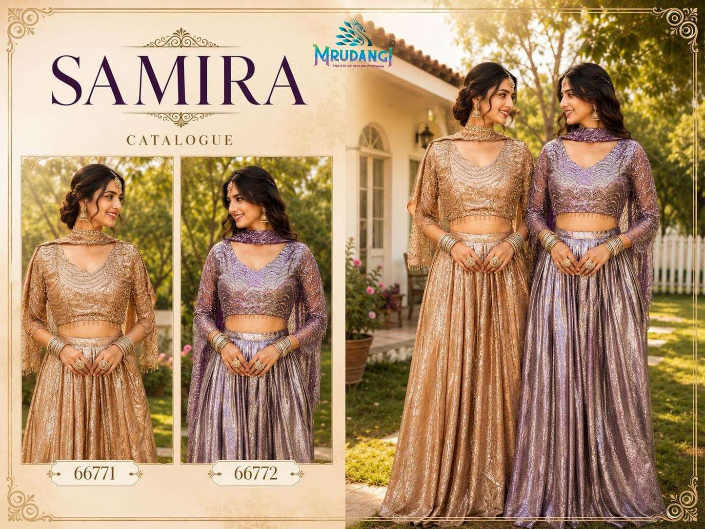 MRUDANGI SAMIRA SATIN STITCHED LEHENGA - Amrah Wholesale