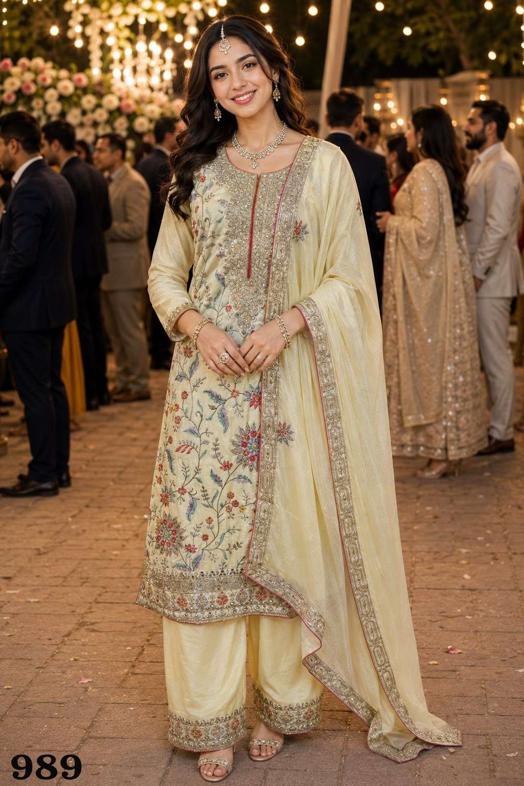 MRUDANGI Seema Premium Chinon Salwar Suit Set