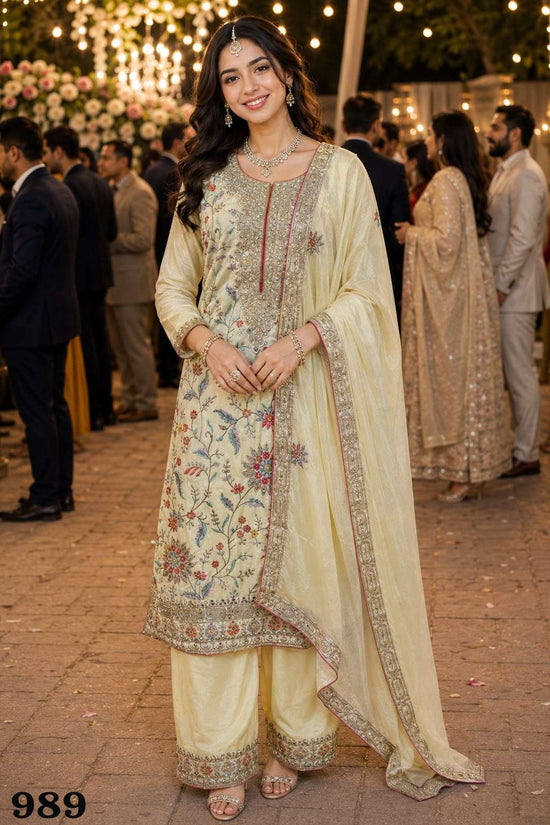 MRUDANGI Seema Premium Chinon Salwar Suit Set