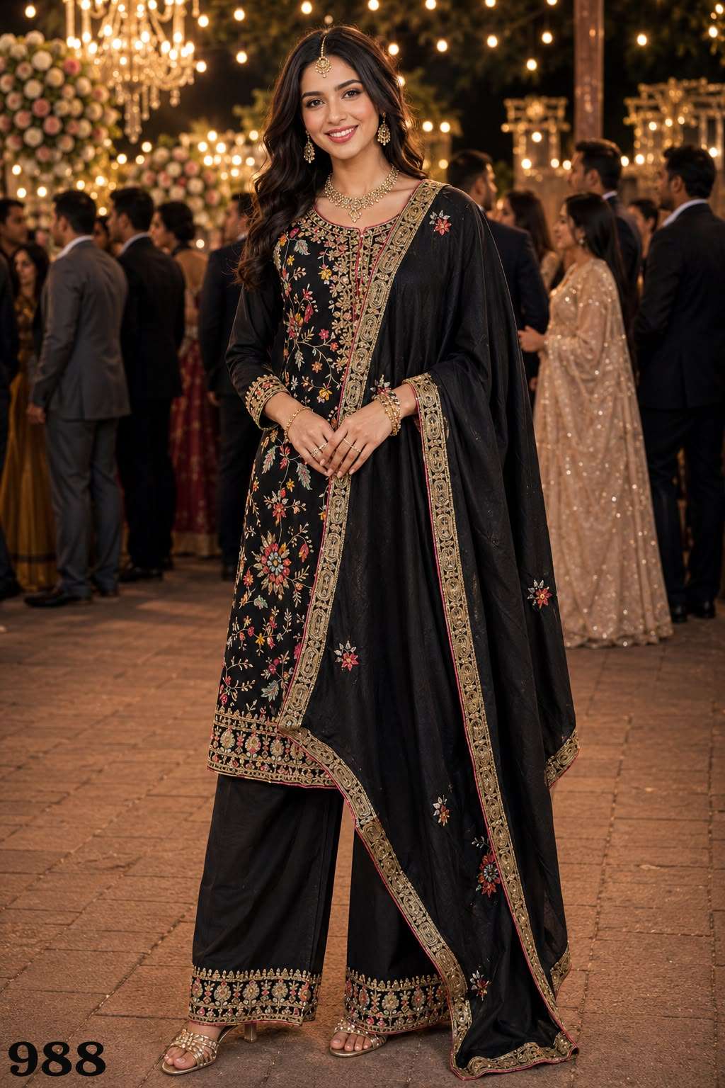 MRUDANGI Seema Premium Chinon Salwar Suit Set
