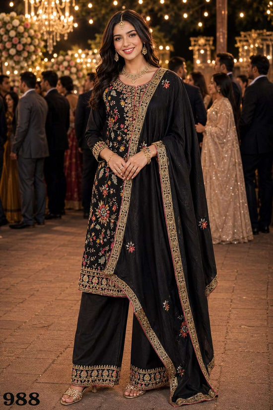 MRUDANGI Seema Premium Chinon Salwar Suit Set