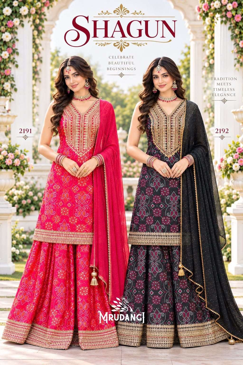 Mrudangi Shagun Real Chinon Silk Embroidery Stitched Salwar Suit Set - Amrah Wholesale