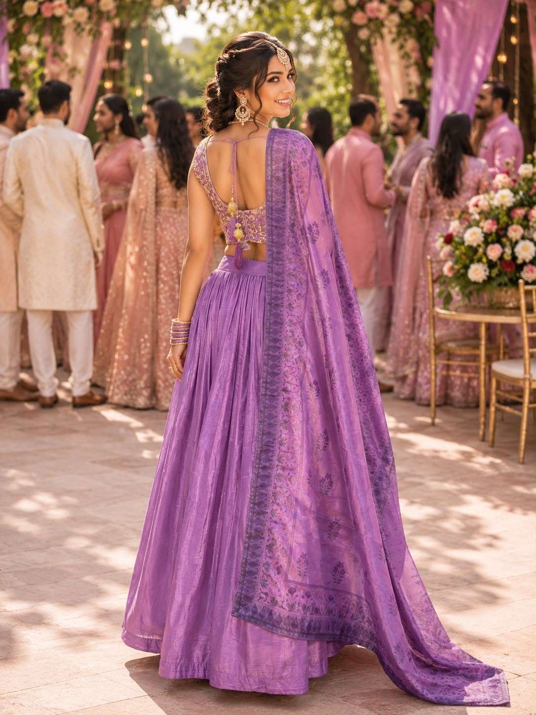 MRUDANGI SHEHNAZ VOL-2 Tissue Viscose Lehenga