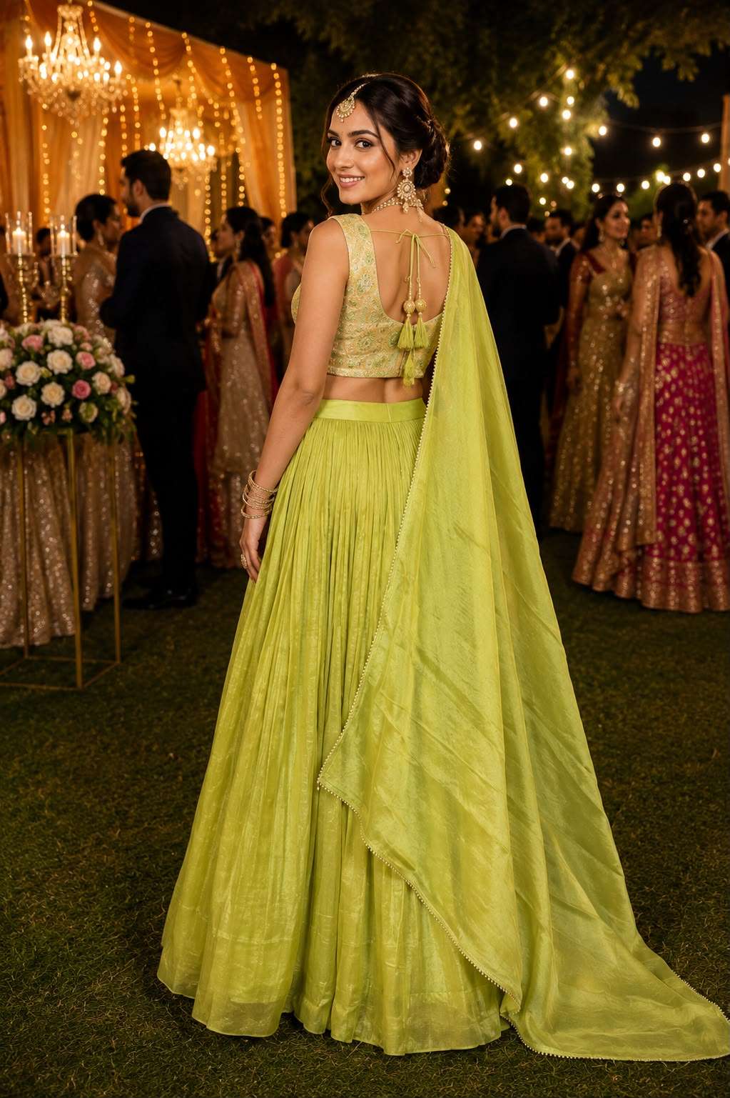 MRUDANGI SHEHNAZ VOL-3 Premium Tissue Viscose Lehenga