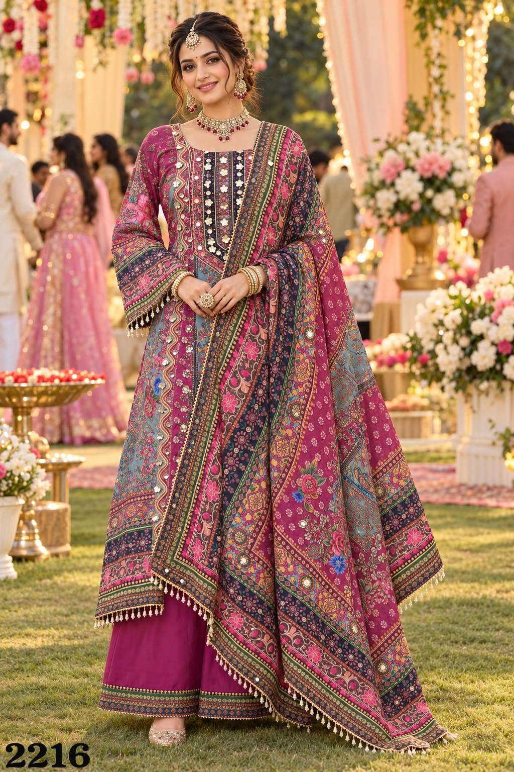 MRUDANGI SIYA Crepe Silk Printed Pakistani Salwar Suit
