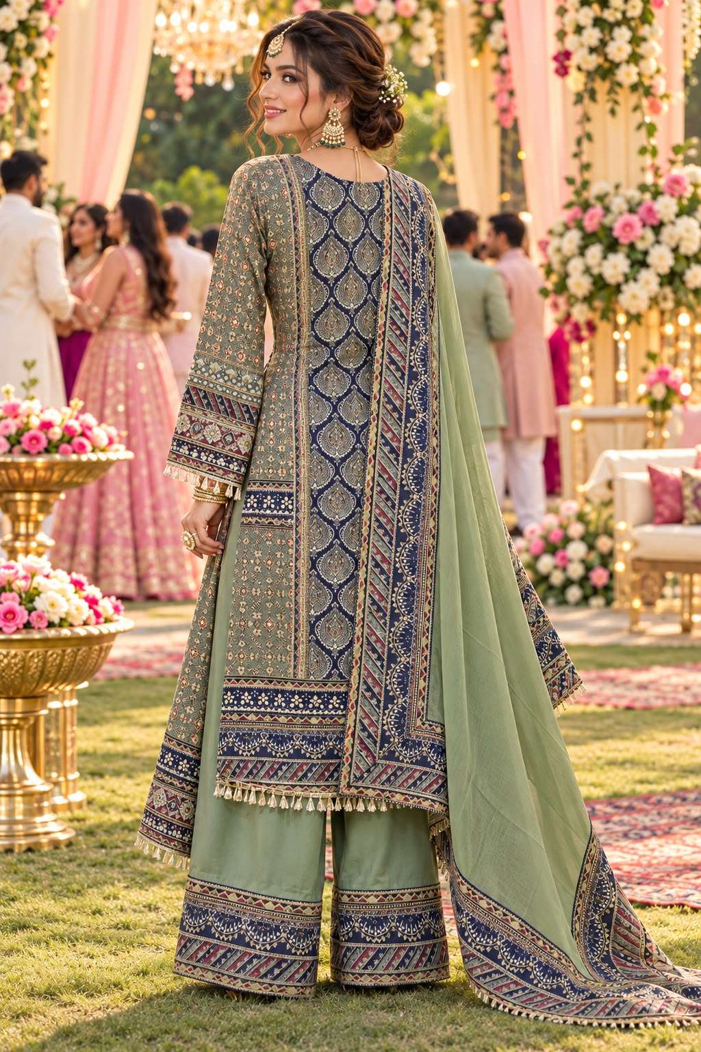 MRUDANGI SIYA Crepe Silk Printed Pakistani Salwar Suit
