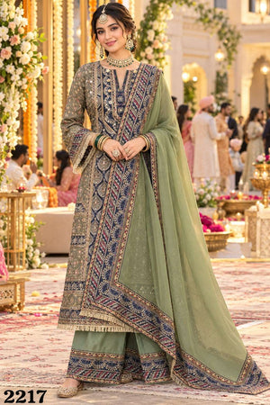 MRUDANGI SIYA Crepe Silk Printed Pakistani Salwar Suit
