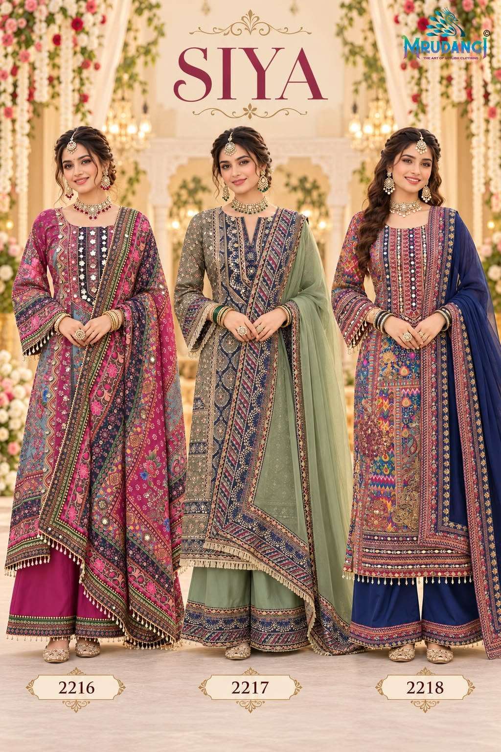 MRUDANGI SIYA Crepe Silk Printed Pakistani Salwar Suit