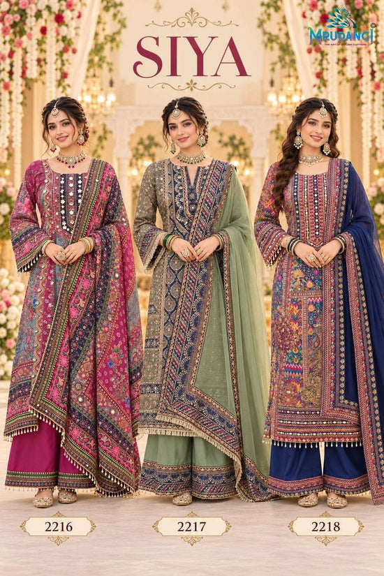 MRUDANGI SIYA Crepe Silk Printed Pakistani Salwar Suit