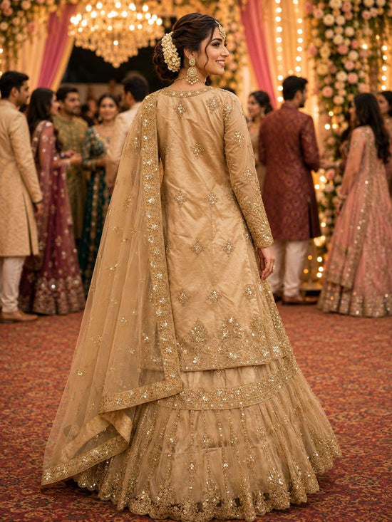MRUDANGI SUHANA Net Embroidery Sequins Stone Work Stitched Dresses