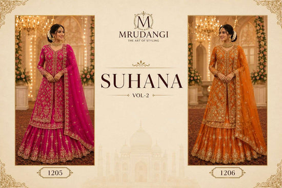 MRUDANGI SUHANA VOL-2 Net Embroidery Sequins Stone Work Dress