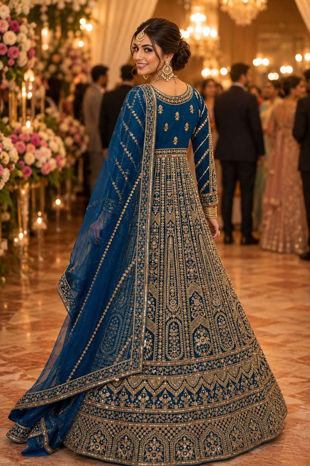 MRUDANGI UMA VOL-2 Premium Net Embroidered Sequins Stitched Lehenga - Amrah Wholesale