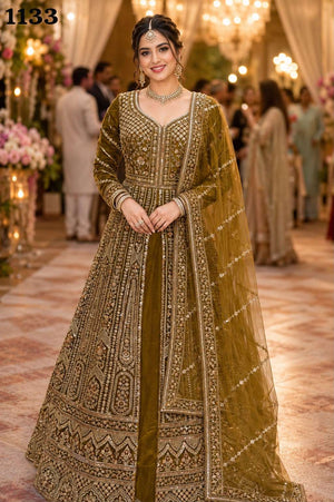MRUDANGI UMA VOL-2 Premium Net Embroidered Sequins Stitched Lehenga - Amrah Wholesale