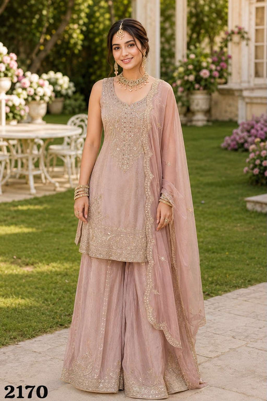 MRUDANGI VERONICA Simmer Silk Embroidered Suit Set