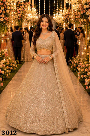 MRUDANGI YASHVI Premium Net Embroidered Lehenga