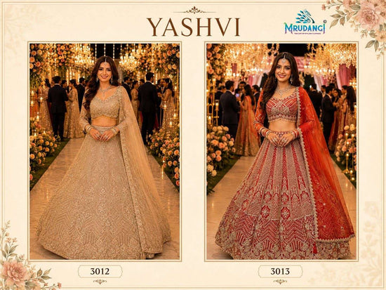 MRUDANGI YASHVI Premium Net Embroidered Lehenga