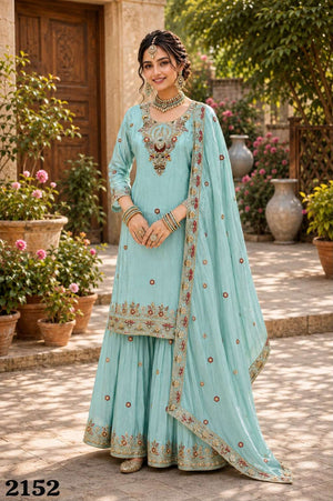 Mrudangi Ziana Organza Silk Embroidery Hand Work Dresses