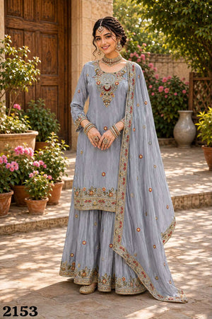 Mrudangi Ziana Organza Silk Embroidery Hand Work Dresses
