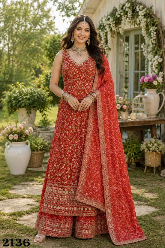 MRUDANGI ZYRA Premium Georgette Embroidery Sequence Work Designer Dress - Amrah Wholesale