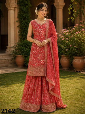 Mrudangi Zyra Vol-2 Georgette Embroidered Sequence Work Salwar Suit Set