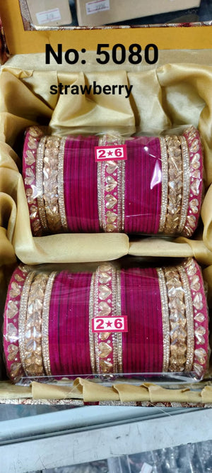 Multi Stone Bridal Bangle Set 2