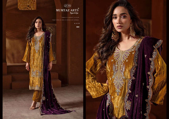 MUMTAZ ART NAAZNEEN Crush Velvet Salwar Suit