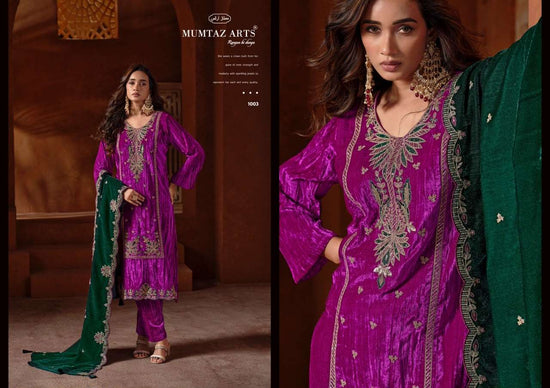 MUMTAZ ART NAAZNEEN Crush Velvet Salwar Suit