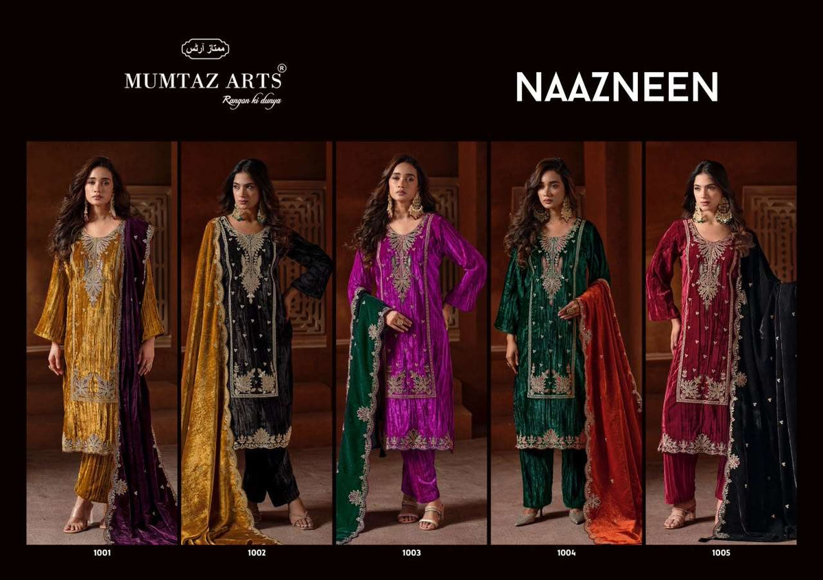 MUMTAZ ART NAAZNEEN Crush Velvet Salwar Suit